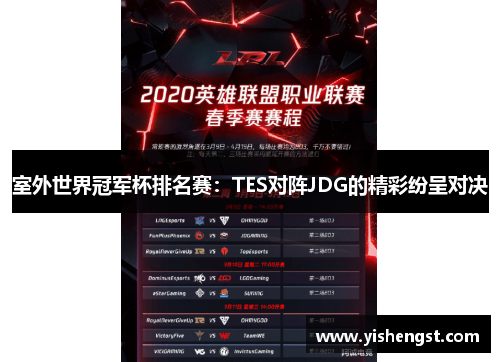 室外世界冠军杯排名赛：TES对阵JDG的精彩纷呈对决